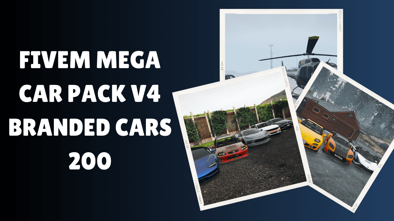 FiveM Mega Car Pack V4 Branded Cars 200