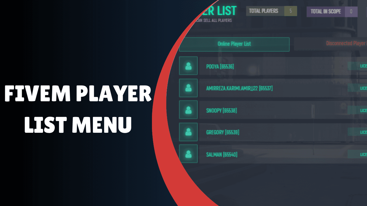 FiveM Player List Menu
