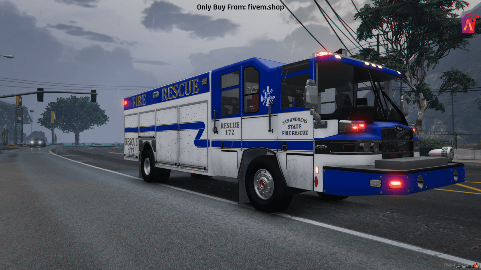 Five Mod Rescue FiveM San Andreas State Fire Rescue Truck - Performance Mod